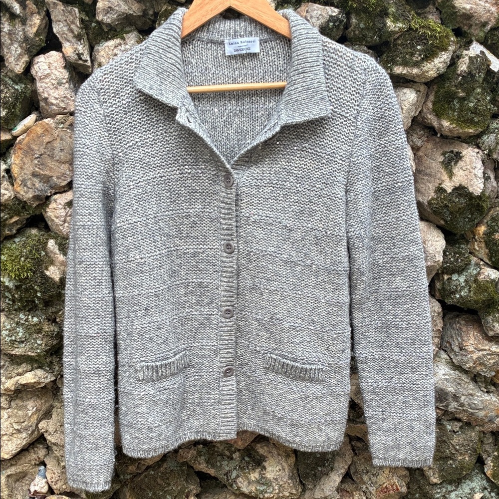 Designer Amina Rubinacci for Davide Cenci Cardigan Sweater